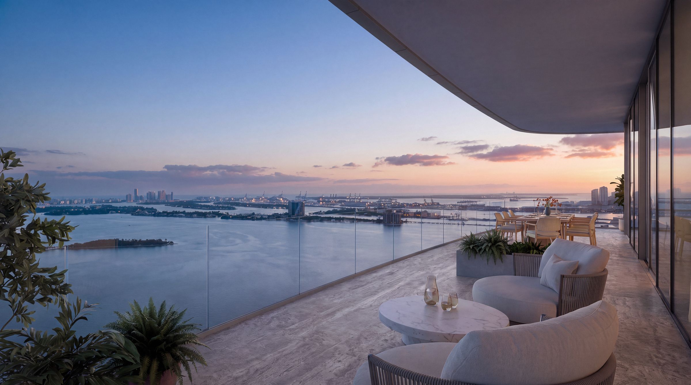 LILLI balcony at evening